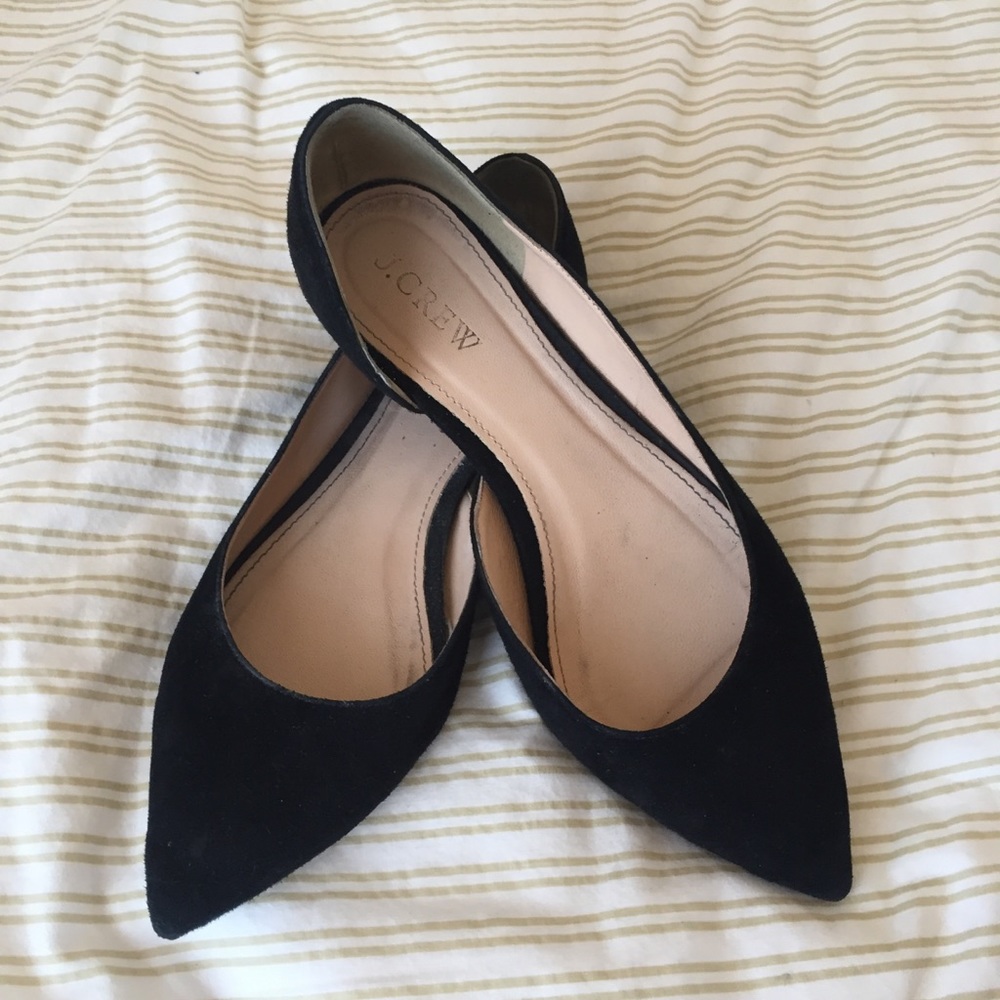 Black Pointy Flats